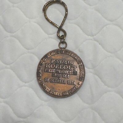VTG Keychain General Dynamics Electronics Division  Air Force Rollout f-16 AIS