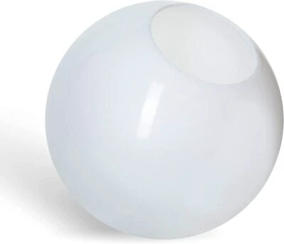 KastLite 12" White Acrylic Lamp Post Globe | 5.25" Neckless Opening