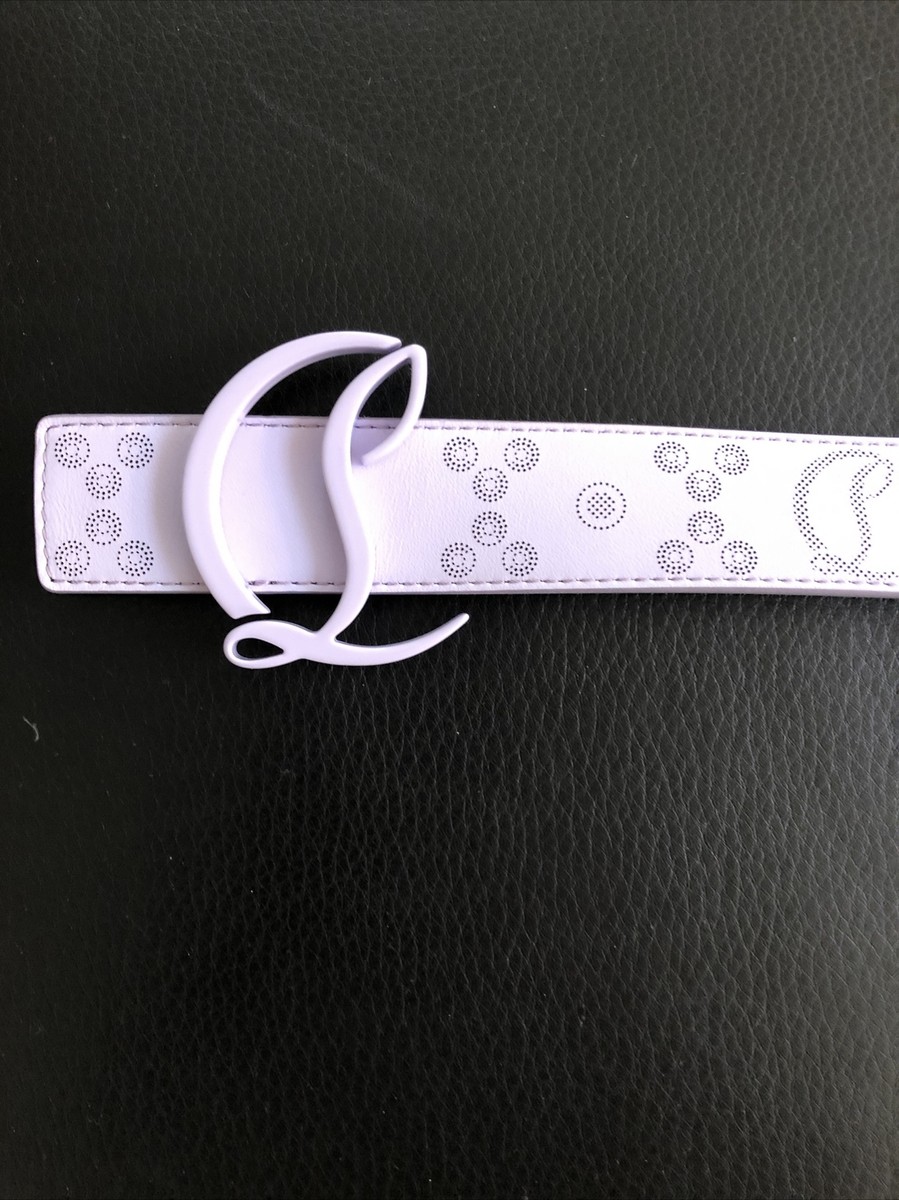 Christian Louboutin Loubinthensky Reversible Belt Lilac NWT  display picture 1