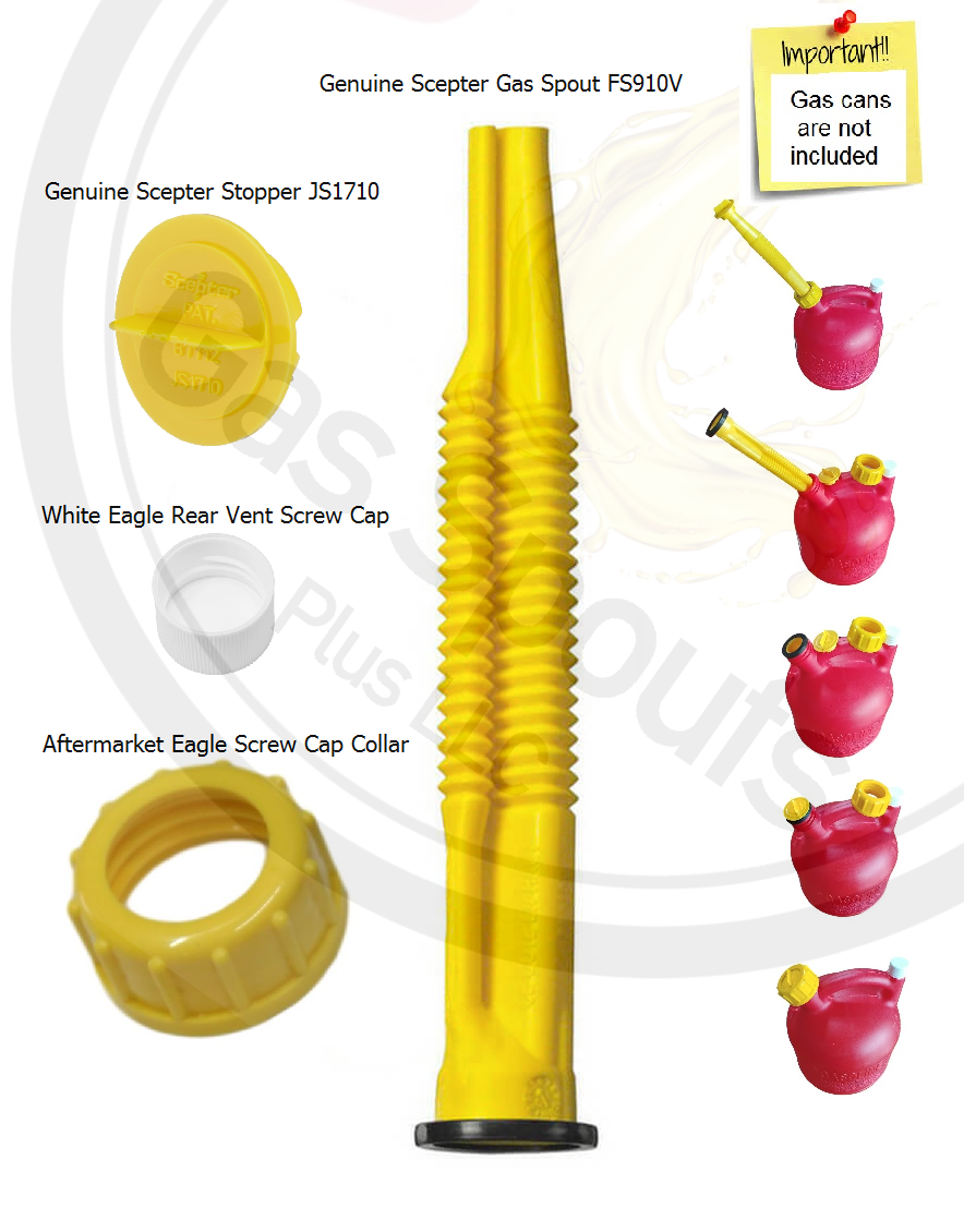 EAGLE Gas Spout & Parts Kit for PG-1 PG-3 PG-5 PG-6 KP-3 KP-5 Fix