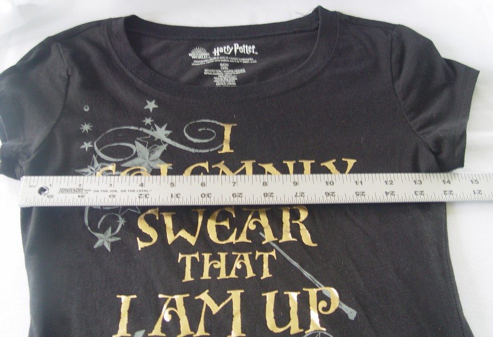 Harry Potter I Solemnly Swear That I Am Up to No Good Top Gold Letters