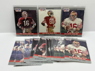 1990 Pro Set Super Bowl MVP Collectibles - Pick Choose Single Cards - Montana