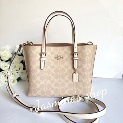 NWT coach Mollie Tote Bag 25 In Signature Canvas CV965 | eBay