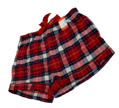 Red Tartan Ladies Shorts Pants Love To 