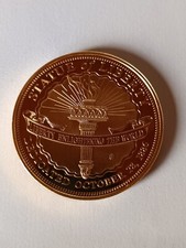 Statue of Liberty Enlightening the World Commemorative Proof Coin Gold Layered
