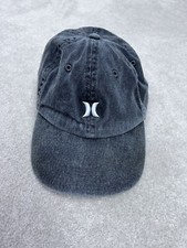 Hurley Hat Cap Boys Black White Strap Back Adjustable Kids Youth Cotton