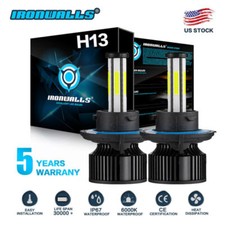 46 Sides H13 9008 High Low Beam Led Headlight Bulbs White 6000k Super Bright