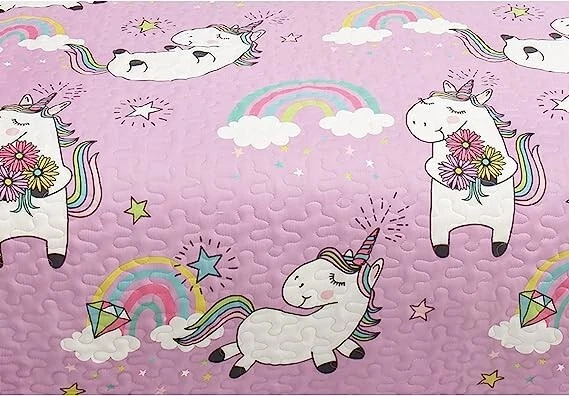 Juego de 3 edredones doble/reina unicornio Foto 2 de 2