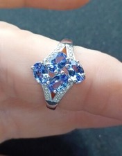 Royal Blue Sapphire Blue Sapphire Ring Sapphire Jewelry Anniversary Size 7