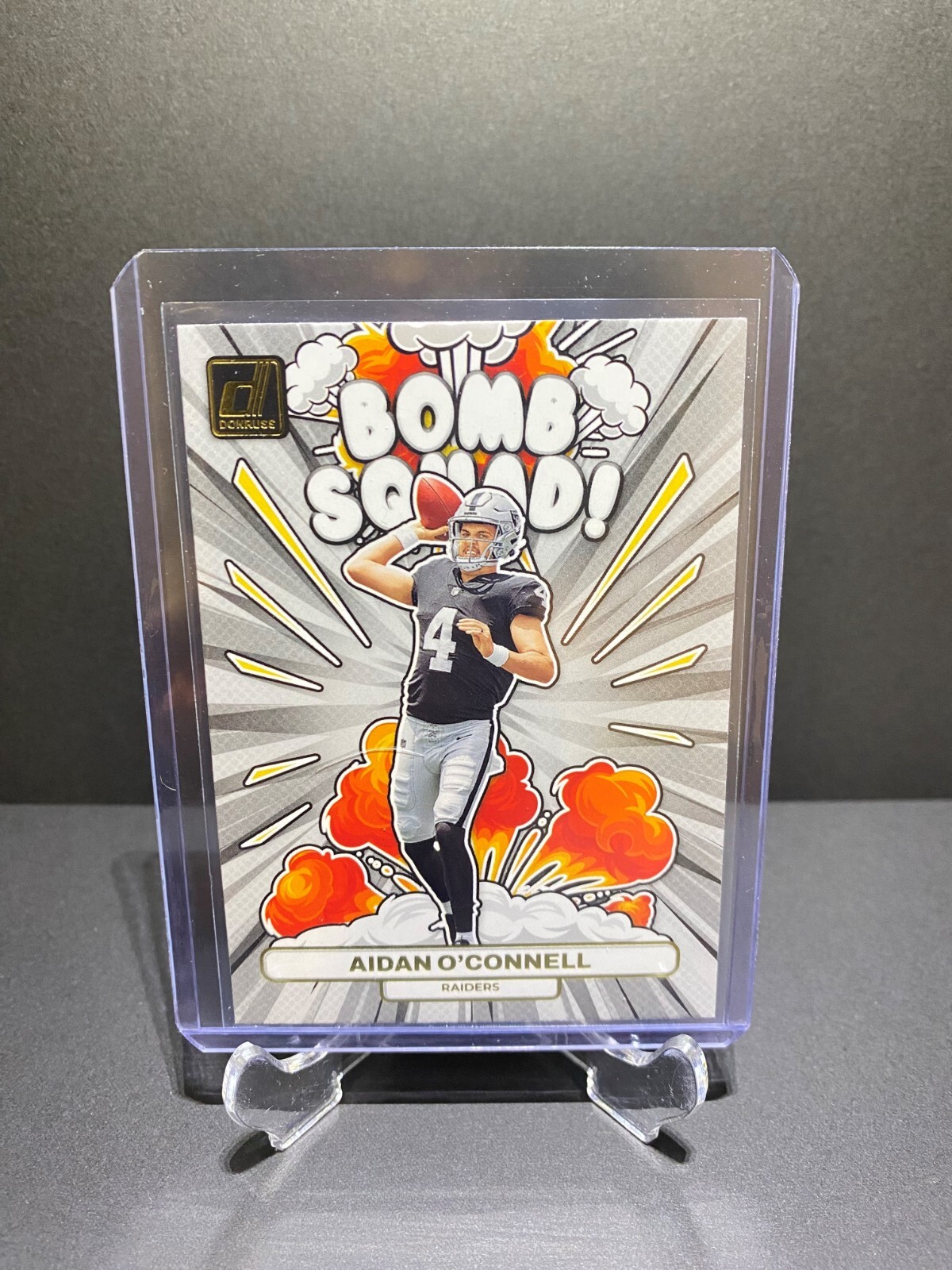 Aidan O'Connell 2023 Donruss Bomb Squad Rookie Card No. BS-5 Las Vegas Raiders