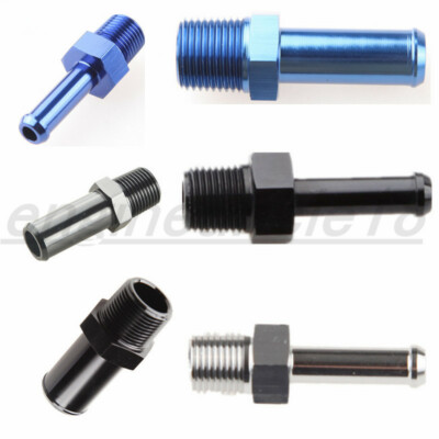 1/8'' 1/2'' NPT To 1/4'' 5/8'' 3/8'' Hose Barb Straight End Aluminum Fitting Adapter
