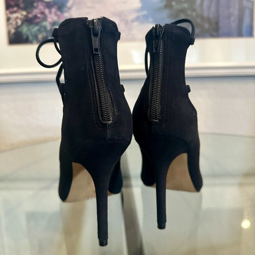 Vince Camuto Damen US Größe 9 Sandria schwarz Wildleder Schnürabsätze - Bild 5 von 11