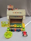 Vintage Fisher Price Play Family School #923 1970s w Figures & Playground