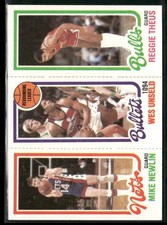 1980-81 Topps #50 / 159 / 243 Mike Newlin / Wes Unseld / Reggie Theus TL