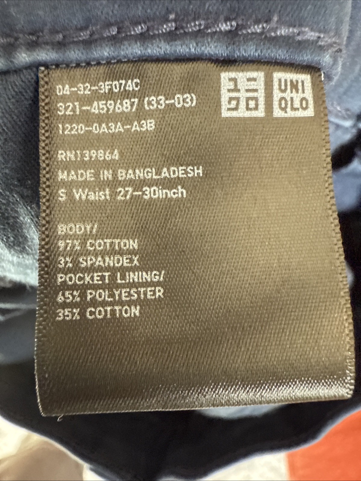 Uniqlo Men’s Ultra Stretch Color Jeans Skinny Tapered Mid-Rise Blue Small- 27-30 thumbnail 9