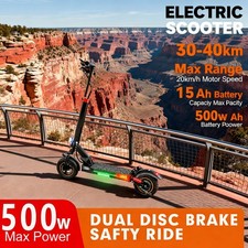 70-Mile Range Adult Electric Commuter Scooter: Dual Suspension Brakes, 28 mph