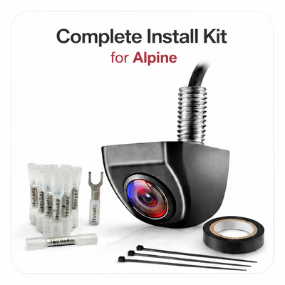 Rearview Camera For Alpine ILX-F309TCM ILXF309TCM Radio Install Kit