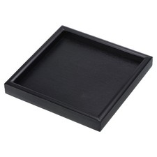 7" Wooden Square Black Serving Tray Decorative Platter for Kitchen Home Decor
