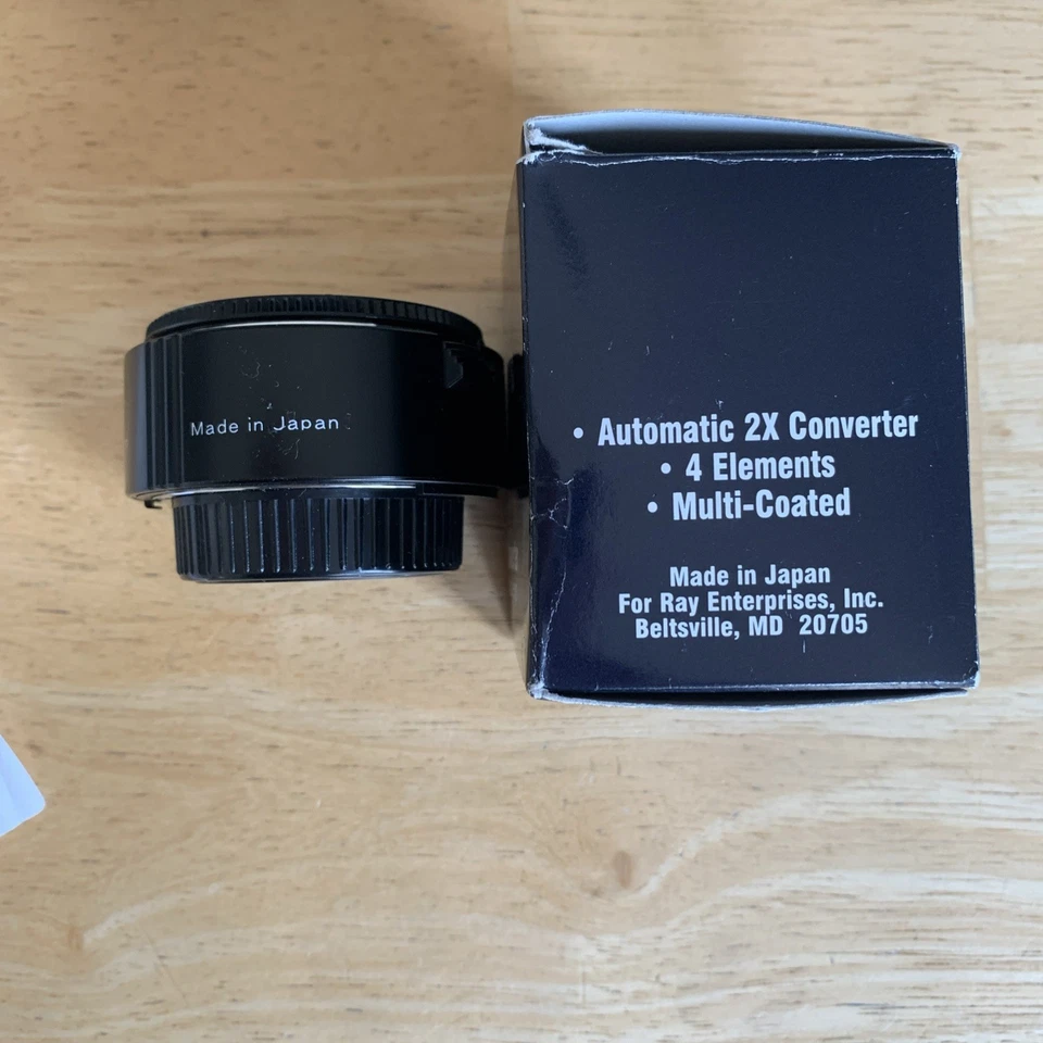 Quantaray 2X AF Lens for Nikon Teleconverter Tele-Converter Auto Focus NIB Japan - Image 3 of 4