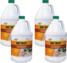 Outdoor Liquid Rust Stain Remover, 1 Gallon,4 Pack - Removes Calcium & Limescale