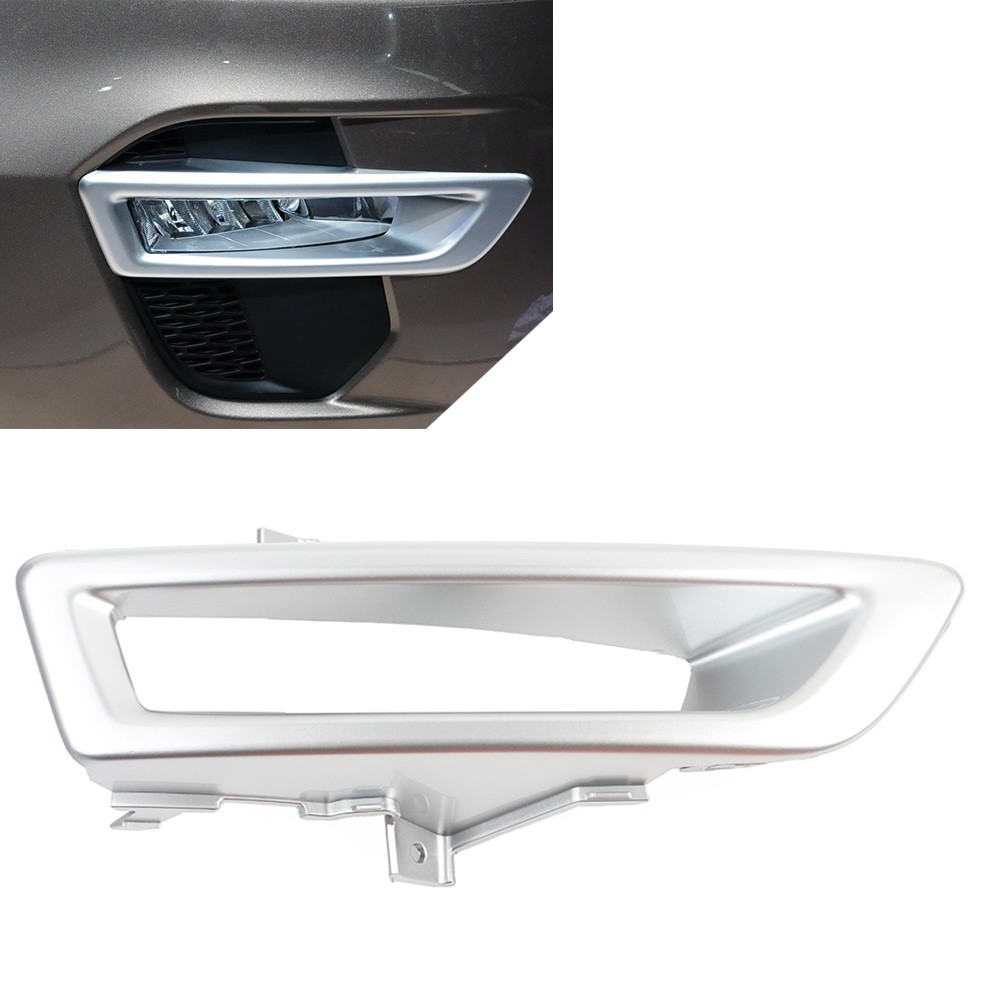 Front Bumper Fog Light Cover Trim Silver For Land Rover Discovery Sport 2015-18