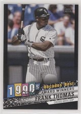 2020 Topps Decades Best Award Winners Black 107/299 Frank Thomas #DB-70 HOF fm0