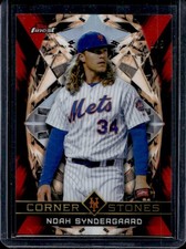 2018 Topps Finest Noah Syndergaard Cornerstones Red #/5 Mets