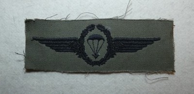 1980s West Germany Bundeswehr Foreign Student Subdued Cloth Parachutist Wing