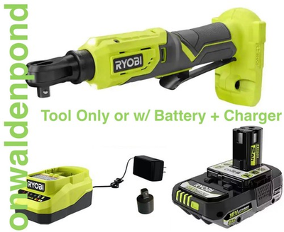 #ad GENUINE RYOBI 18V 3 8quot; RATCHET P344 w BATTERY CHARGER OPTION COMBO SET $129.95