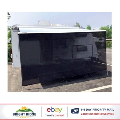 RV Awning Sun Shade Screen 7' X 11'3'' for 12' Awnings - UV Blocker Kit