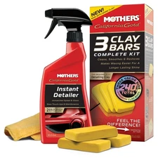 Mothers 07240 California Gold Clay Bar System Car & Auto Detailing Wash Kit
