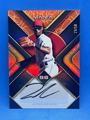 2023 Wild Card Auto Mania Jeter Downs 21/50 Orange Rainbow Nationals