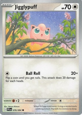 Jigglypuff Common ME02: Phantasmal Flames 076/094 NM