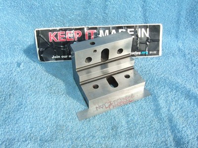 ANGLE PLATE SLOTTED  USA MADE TAPPED 5X TOOLMAKER MACHINIST GRIND MILL CLEAN QA