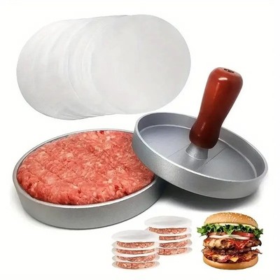 1 Pc Non Stick Stuffed Burger Meat Press Hamburger Patty Maker Tool Aluminum
