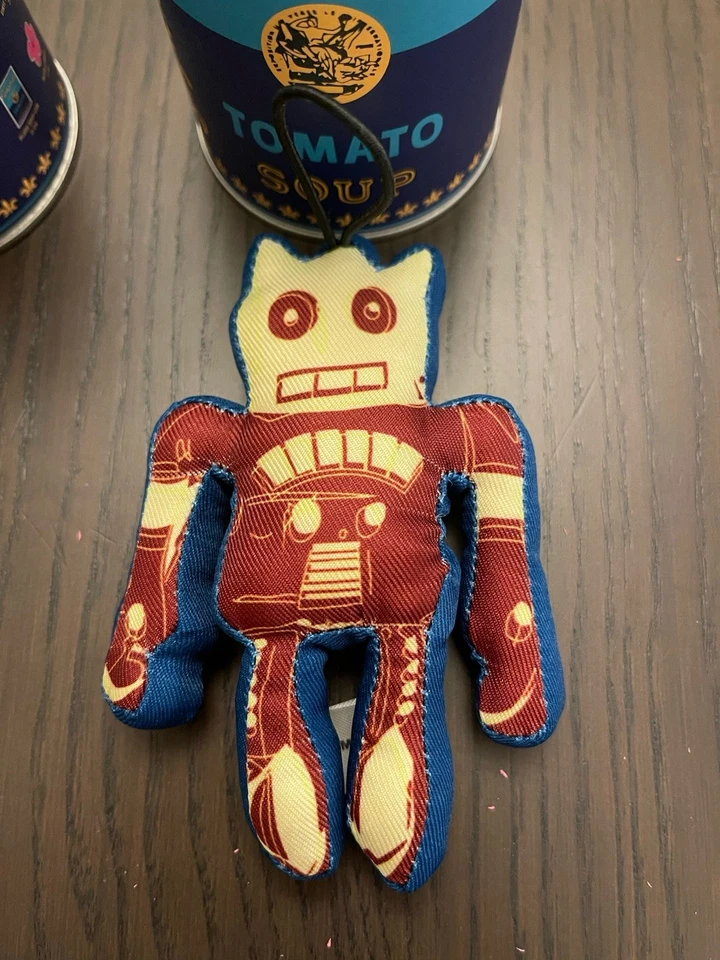Kidrobot Andy Warhol Tomato Soup Can Series Vinyl Banana & Plush Robot With Can! - Image 4 of 4