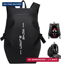 Motorcycle Backpack,waterproof helmet backpack for Men,riding Large, Black