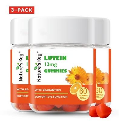 3 Pack Eye Vitamins with 12mg  Lutein and Zeaxanthin For Eye Health Vision 60Ct