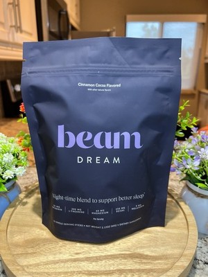 beam Dream Sleep Support Powder Cinnamon Cocoa 6.35 oz Vegan Gluten-Free