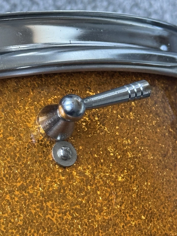 Ludwig Pioneer Gold Sparkle Snare 1967 Vintage Excellent Condition - Image 4 of 4
