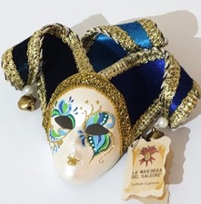 La Maschera Venetian Ceramic Mask--hand made in Venice Italy NWT
