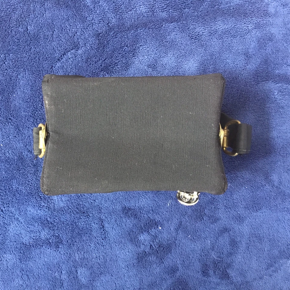 Vintage Black Graceline Master Evening Clutch/Purse w/ Gold Trim and Coin Purse - Image 3 of 4