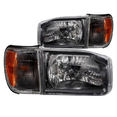 Anzo 111051 Black Crystal Headlights Corner Lights for 99-04 Nissan Pathfinder