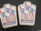PBR Pabst Blue Ribbon Tall Boy Tuesday Tallboy 32 Coasters #2