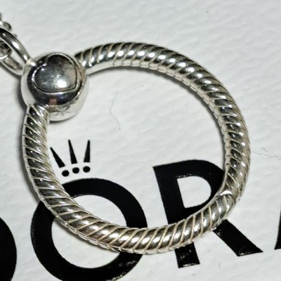 Pandora Moments kleiner O Anhänger mit 60cm Kette - 925 Silber Neu unbenutzt