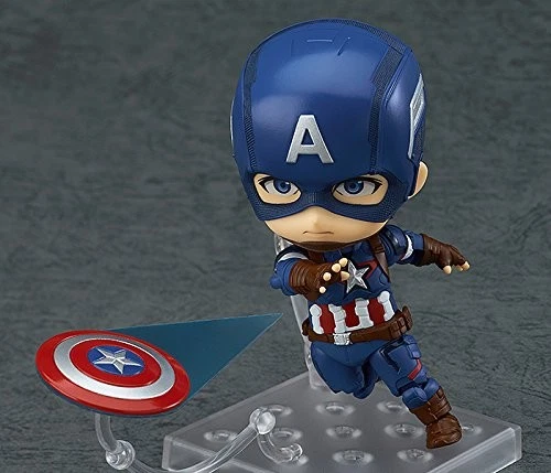 Figura Héroes Capitán América Era de Ultrón Nendoroid Vengadores Buena Sonrisa Japón Foto 3 de 4