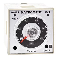 Macromatic Taa2u-G Time Delay Relay, Octal, 6 Functions 100 To 240V Dc, 24 To