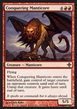 Conquering Manticore - LP Foil R : Rise of the Eldrazi