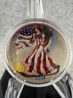 2003 American Historic Society Colorized Silver Eagle Dollar 1oz.999 Fine Silver