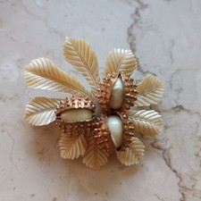 Vintage Celluloid Acorn Brooch   Exceptionall...